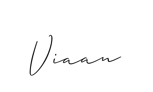 if you are searching for the best signature style for your name Viaan. so please give up your signature search. here we have designed multiple signature styles  using Allison_Script. Viaan signature style 2 images and pictures png