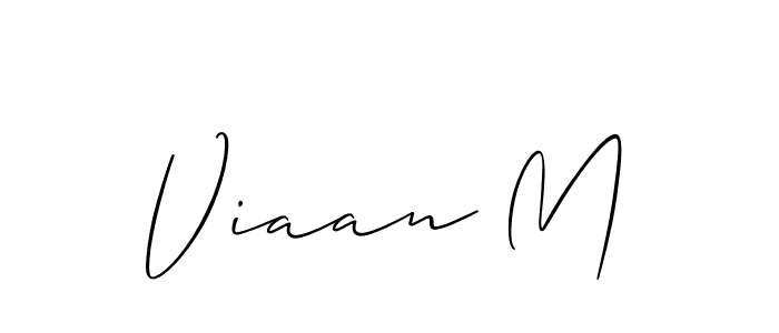 Also we have Viaan M name is the best signature style. Create professional handwritten signature collection using Allison_Script autograph style. Viaan M signature style 2 images and pictures png