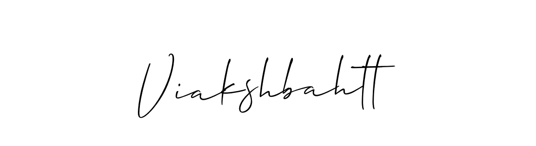 Make a beautiful signature design for name Viakshbahtt. Use this online signature maker to create a handwritten signature for free. Viakshbahtt signature style 2 images and pictures png