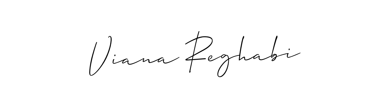 if you are searching for the best signature style for your name Viana Reghabi. so please give up your signature search. here we have designed multiple signature styles  using Allison_Script. Viana Reghabi signature style 2 images and pictures png