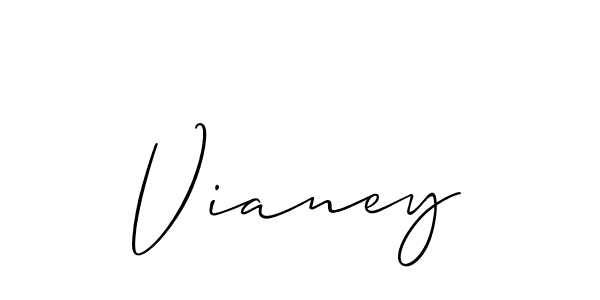 Also You can easily find your signature by using the search form. We will create Vianey name handwritten signature images for you free of cost using Allison_Script sign style. Vianey signature style 2 images and pictures png