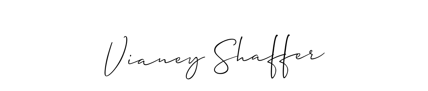 Similarly Allison_Script is the best handwritten signature design. Signature creator online .You can use it as an online autograph creator for name Vianey Shaffer. Vianey Shaffer signature style 2 images and pictures png