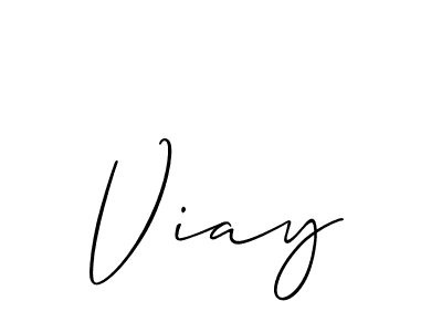 Viay stylish signature style. Best Handwritten Sign (Allison_Script) for my name. Handwritten Signature Collection Ideas for my name Viay. Viay signature style 2 images and pictures png