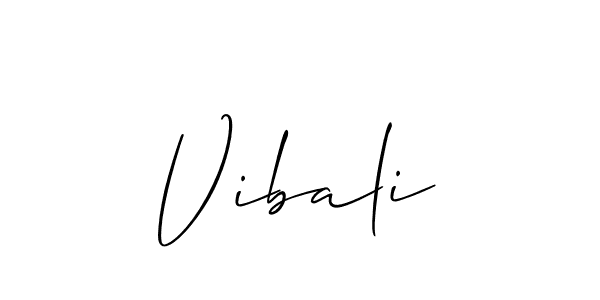 Also You can easily find your signature by using the search form. We will create Vibali name handwritten signature images for you free of cost using Allison_Script sign style. Vibali signature style 2 images and pictures png
