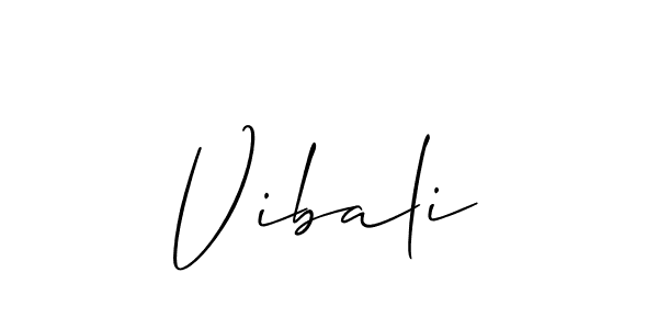 if you are searching for the best signature style for your name Vibali. so please give up your signature search. here we have designed multiple signature styles  using Allison_Script. Vibali signature style 2 images and pictures png