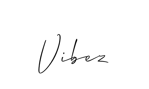 You should practise on your own different ways (Allison_Script) to write your name (Vibez) in signature. don't let someone else do it for you. Vibez signature style 2 images and pictures png