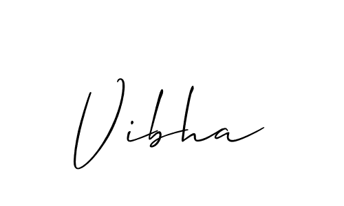 Similarly Allison_Script is the best handwritten signature design. Signature creator online .You can use it as an online autograph creator for name Vibha. Vibha signature style 2 images and pictures png