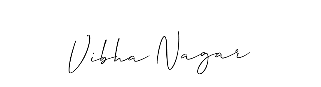 if you are searching for the best signature style for your name Vibha Nagar. so please give up your signature search. here we have designed multiple signature styles  using Allison_Script. Vibha Nagar signature style 2 images and pictures png