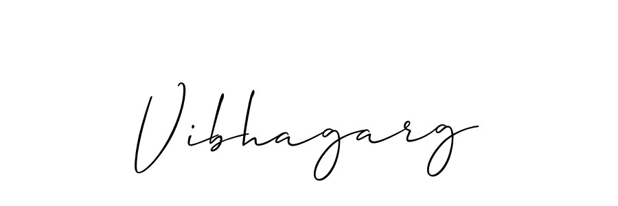 Design your own signature with our free online signature maker. With this signature software, you can create a handwritten (Allison_Script) signature for name Vibhagarg. Vibhagarg signature style 2 images and pictures png