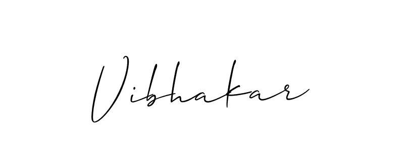 Make a beautiful signature design for name Vibhakar. Use this online signature maker to create a handwritten signature for free. Vibhakar signature style 2 images and pictures png