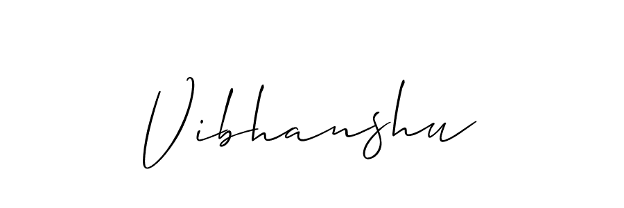 It looks lik you need a new signature style for name Vibhanshu. Design unique handwritten (Allison_Script) signature with our free signature maker in just a few clicks. Vibhanshu signature style 2 images and pictures png