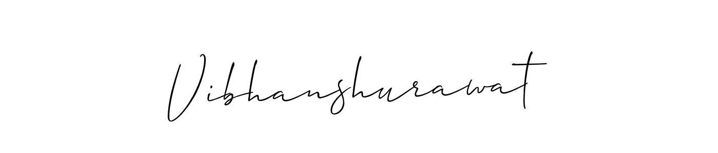 The best way (Allison_Script) to make a short signature is to pick only two or three words in your name. The name Vibhanshurawat include a total of six letters. For converting this name. Vibhanshurawat signature style 2 images and pictures png