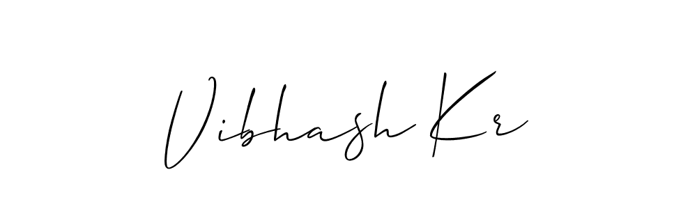 It looks lik you need a new signature style for name Vibhash Kr. Design unique handwritten (Allison_Script) signature with our free signature maker in just a few clicks. Vibhash Kr signature style 2 images and pictures png