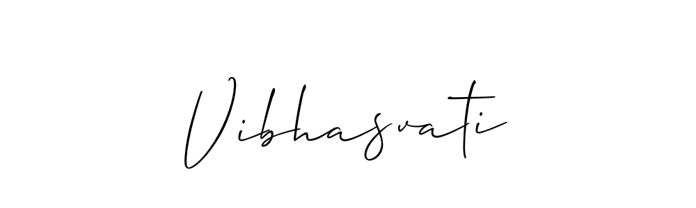 How to make Vibhasvati signature? Allison_Script is a professional autograph style. Create handwritten signature for Vibhasvati name. Vibhasvati signature style 2 images and pictures png