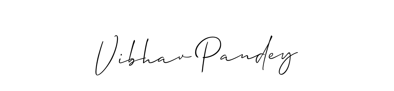 Best and Professional Signature Style for Vibhav Pandey. Allison_Script Best Signature Style Collection. Vibhav Pandey signature style 2 images and pictures png