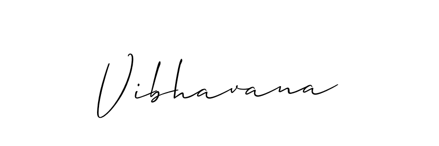 How to Draw Vibhavana signature style? Allison_Script is a latest design signature styles for name Vibhavana. Vibhavana signature style 2 images and pictures png