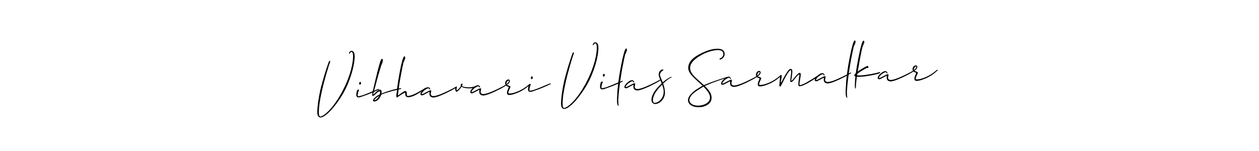 This is the best signature style for the Vibhavari Vilas Sarmalkar name. Also you like these signature font (Allison_Script). Mix name signature. Vibhavari Vilas Sarmalkar signature style 2 images and pictures png