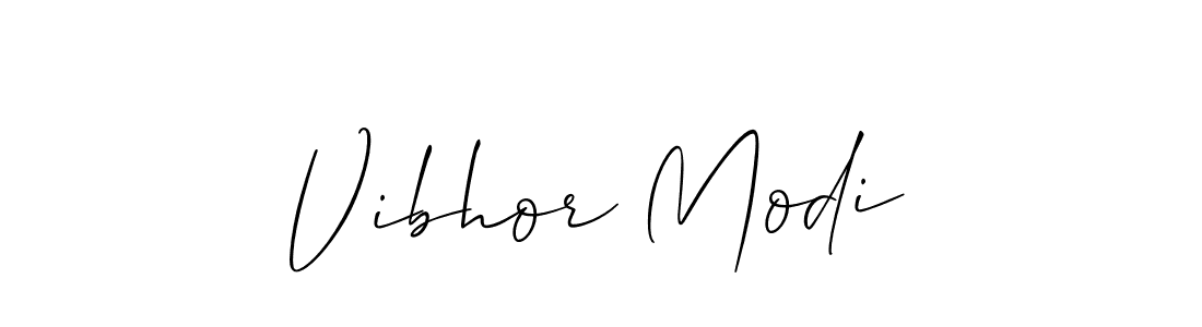 Similarly Allison_Script is the best handwritten signature design. Signature creator online .You can use it as an online autograph creator for name Vibhor Modi. Vibhor Modi signature style 2 images and pictures png