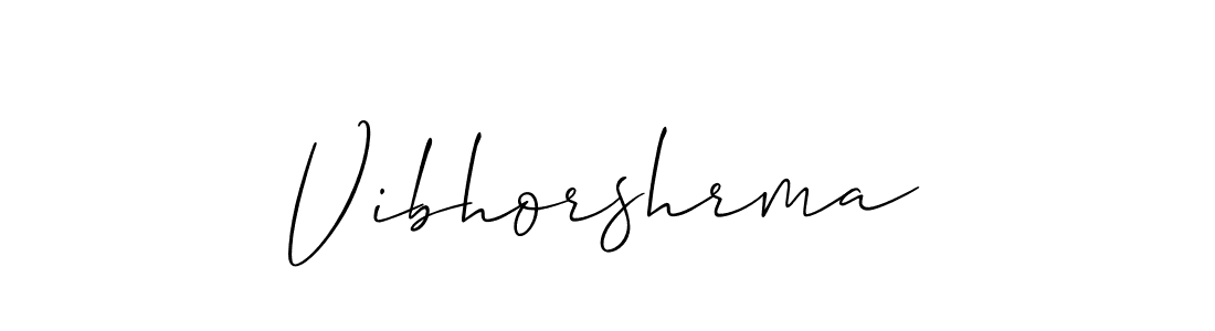 Once you've used our free online signature maker to create your best signature Allison_Script style, it's time to enjoy all of the benefits that Vibhorshrma name signing documents. Vibhorshrma signature style 2 images and pictures png