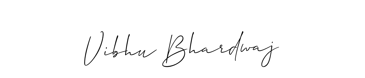 How to Draw Vibhu Bhardwaj signature style? Allison_Script is a latest design signature styles for name Vibhu Bhardwaj. Vibhu Bhardwaj signature style 2 images and pictures png