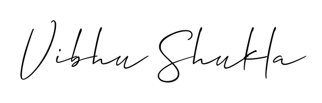 Make a beautiful signature design for name Vibhu Shukla. Use this online signature maker to create a handwritten signature for free. Vibhu Shukla signature style 2 images and pictures png