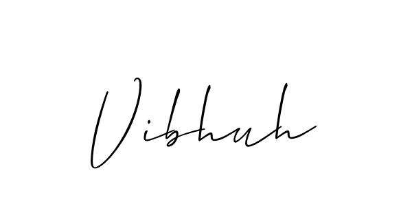 Similarly Allison_Script is the best handwritten signature design. Signature creator online .You can use it as an online autograph creator for name Vibhuh. Vibhuh signature style 2 images and pictures png