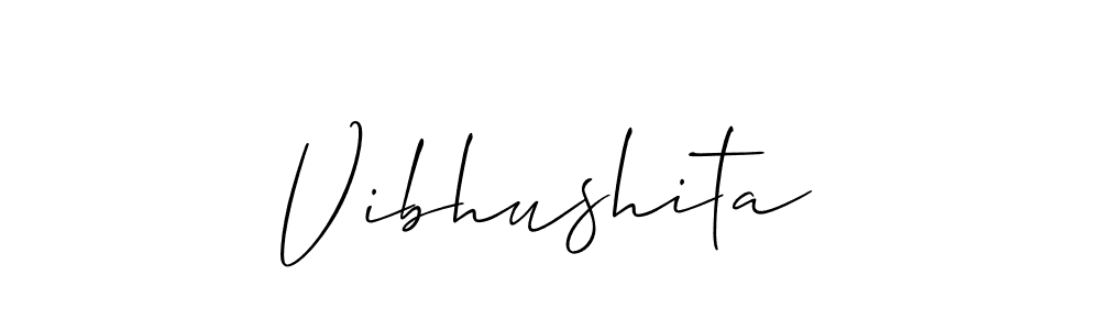 You should practise on your own different ways (Allison_Script) to write your name (Vibhushita) in signature. don't let someone else do it for you. Vibhushita signature style 2 images and pictures png