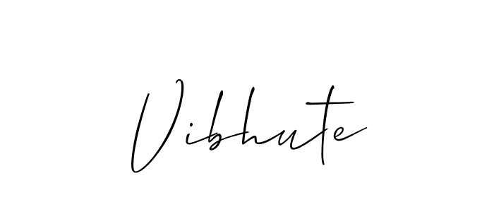 Make a beautiful signature design for name Vibhute. Use this online signature maker to create a handwritten signature for free. Vibhute signature style 2 images and pictures png