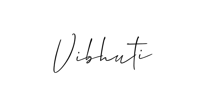 Make a beautiful signature design for name Vibhuti. Use this online signature maker to create a handwritten signature for free. Vibhuti signature style 2 images and pictures png