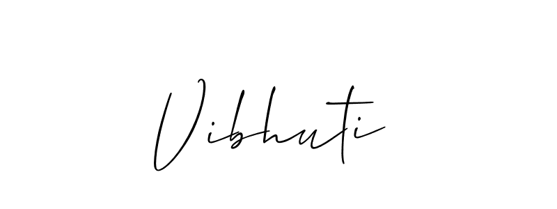 Vibhuti  stylish signature style. Best Handwritten Sign (Allison_Script) for my name. Handwritten Signature Collection Ideas for my name Vibhuti . Vibhuti  signature style 2 images and pictures png