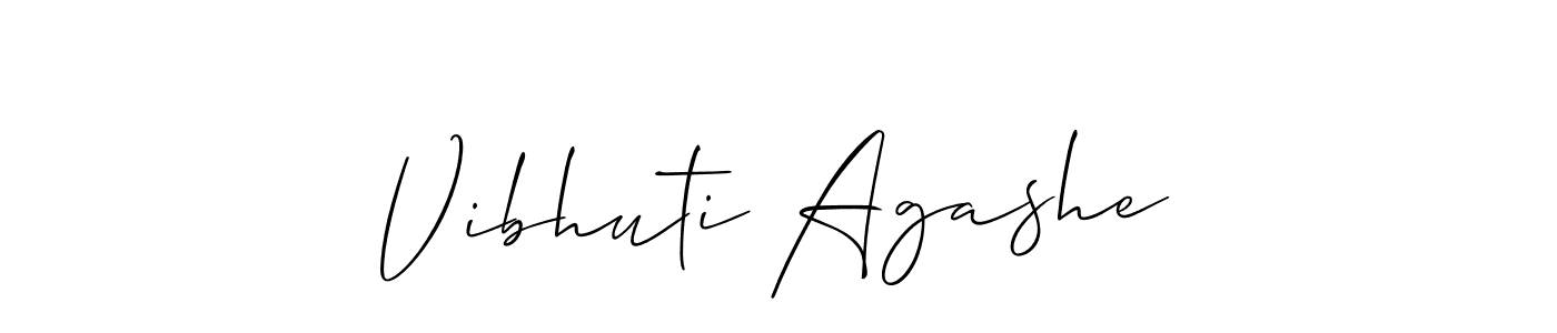 Vibhuti Agashe stylish signature style. Best Handwritten Sign (Allison_Script) for my name. Handwritten Signature Collection Ideas for my name Vibhuti Agashe. Vibhuti Agashe signature style 2 images and pictures png