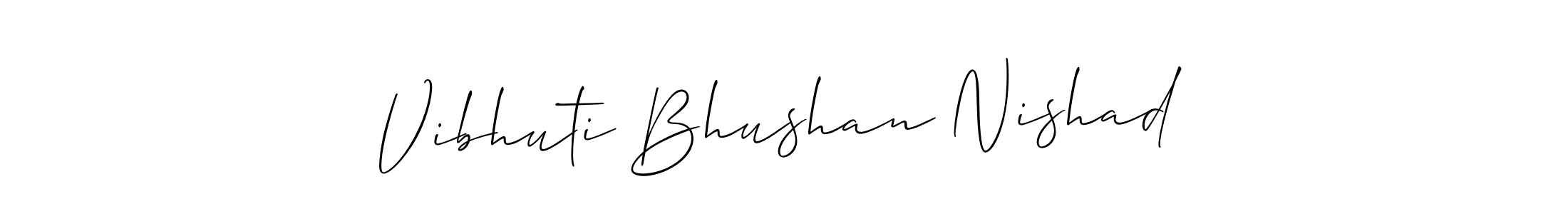 Vibhuti Bhushan Nishad stylish signature style. Best Handwritten Sign (Allison_Script) for my name. Handwritten Signature Collection Ideas for my name Vibhuti Bhushan Nishad. Vibhuti Bhushan Nishad signature style 2 images and pictures png