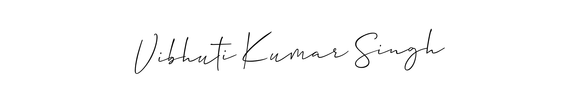 Use a signature maker to create a handwritten signature online. With this signature software, you can design (Allison_Script) your own signature for name Vibhuti Kumar Singh. Vibhuti Kumar Singh signature style 2 images and pictures png