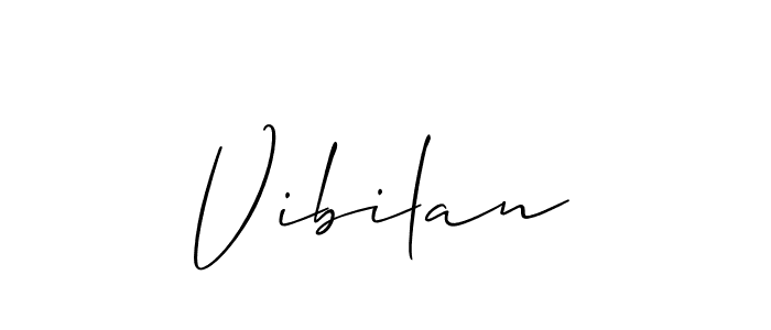 You should practise on your own different ways (Allison_Script) to write your name (Vibilan) in signature. don't let someone else do it for you. Vibilan signature style 2 images and pictures png