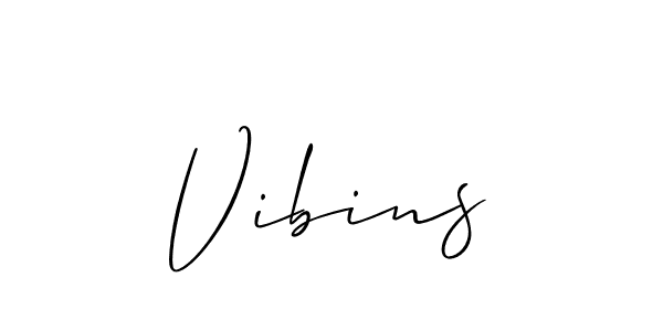 Also You can easily find your signature by using the search form. We will create Vibins name handwritten signature images for you free of cost using Allison_Script sign style. Vibins signature style 2 images and pictures png