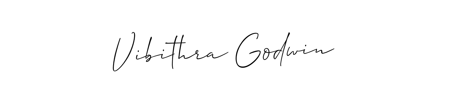 Also You can easily find your signature by using the search form. We will create Vibithra Godwin name handwritten signature images for you free of cost using Allison_Script sign style. Vibithra Godwin signature style 2 images and pictures png