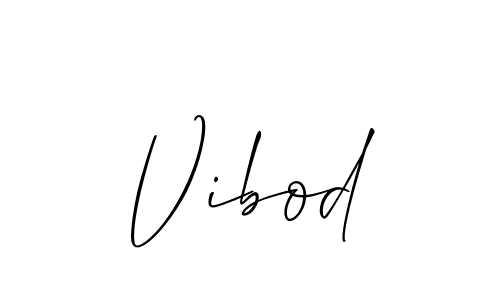 Vibod stylish signature style. Best Handwritten Sign (Allison_Script) for my name. Handwritten Signature Collection Ideas for my name Vibod. Vibod signature style 2 images and pictures png