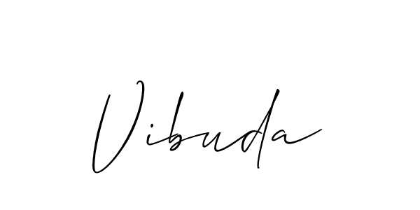 Once you've used our free online signature maker to create your best signature Allison_Script style, it's time to enjoy all of the benefits that Vibuda name signing documents. Vibuda signature style 2 images and pictures png