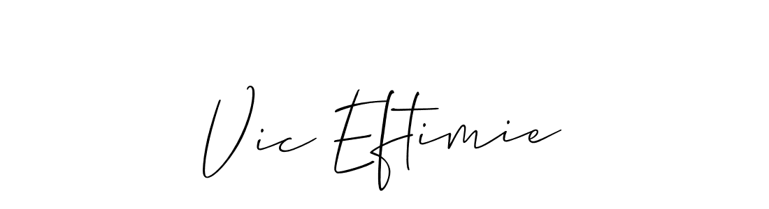 Once you've used our free online signature maker to create your best signature Allison_Script style, it's time to enjoy all of the benefits that Vic Eftimie name signing documents. Vic Eftimie signature style 2 images and pictures png