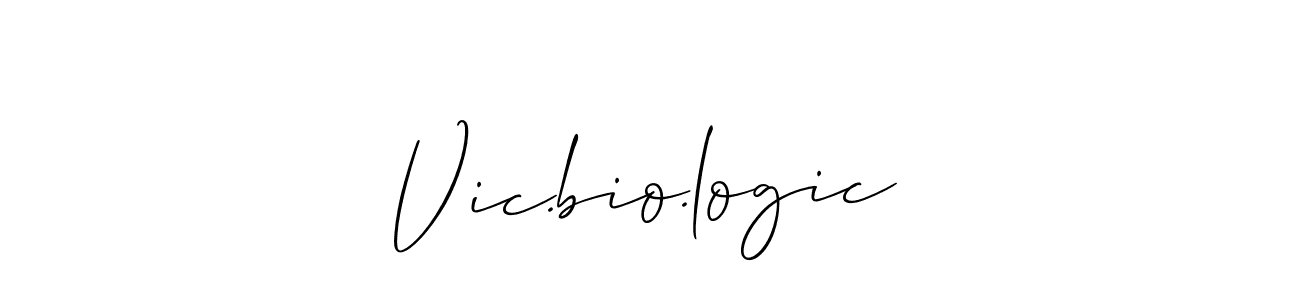 Make a beautiful signature design for name Vic.bio.logic. Use this online signature maker to create a handwritten signature for free. Vic.bio.logic signature style 2 images and pictures png