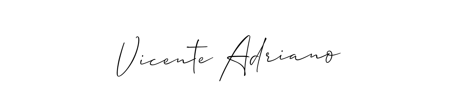 You can use this online signature creator to create a handwritten signature for the name Vicente Adriano. This is the best online autograph maker. Vicente Adriano signature style 2 images and pictures png