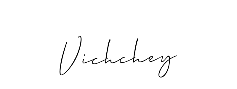 Best and Professional Signature Style for Vichchey. Allison_Script Best Signature Style Collection. Vichchey signature style 2 images and pictures png