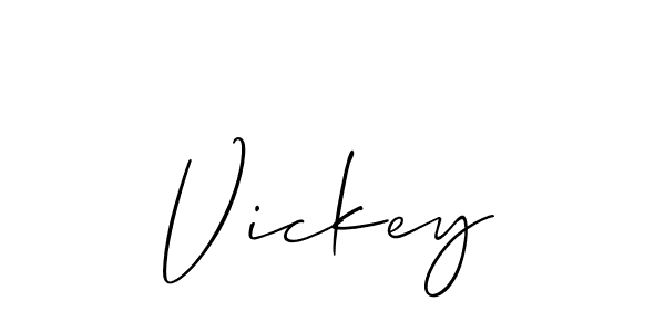 Also we have Vickey name is the best signature style. Create professional handwritten signature collection using Allison_Script autograph style. Vickey signature style 2 images and pictures png