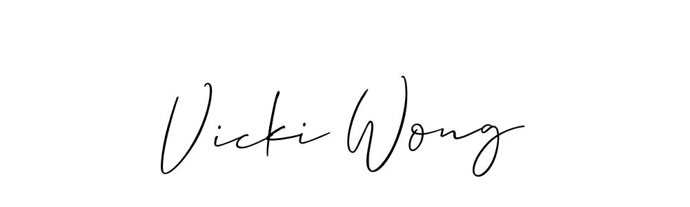 Make a short Vicki Wong signature style. Manage your documents anywhere anytime using Allison_Script. Create and add eSignatures, submit forms, share and send files easily. Vicki Wong signature style 2 images and pictures png