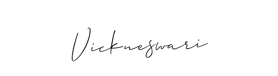 Design your own signature with our free online signature maker. With this signature software, you can create a handwritten (Allison_Script) signature for name Vickneswari. Vickneswari signature style 2 images and pictures png