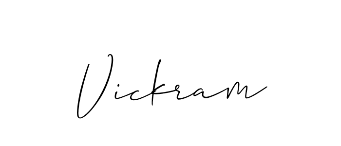 Make a beautiful signature design for name Vickram. Use this online signature maker to create a handwritten signature for free. Vickram signature style 2 images and pictures png