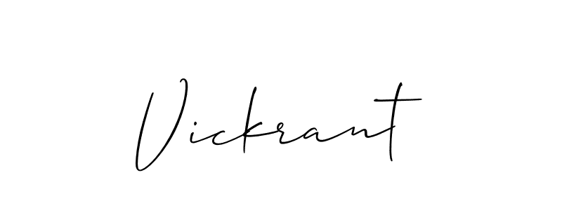 Make a short Vickrant signature style. Manage your documents anywhere anytime using Allison_Script. Create and add eSignatures, submit forms, share and send files easily. Vickrant signature style 2 images and pictures png