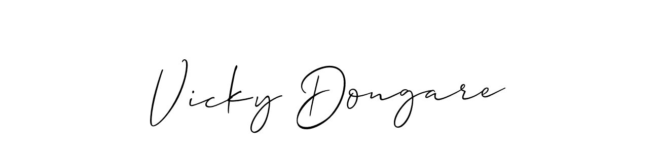 Best and Professional Signature Style for Vicky Dongare. Allison_Script Best Signature Style Collection. Vicky Dongare signature style 2 images and pictures png