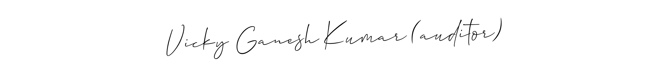 Create a beautiful signature design for name Vicky Ganesh Kumar (auditor). With this signature (Allison_Script) fonts, you can make a handwritten signature for free. Vicky Ganesh Kumar (auditor) signature style 2 images and pictures png