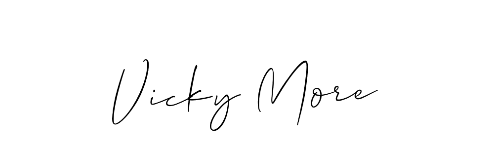 Once you've used our free online signature maker to create your best signature Allison_Script style, it's time to enjoy all of the benefits that Vicky More name signing documents. Vicky More signature style 2 images and pictures png